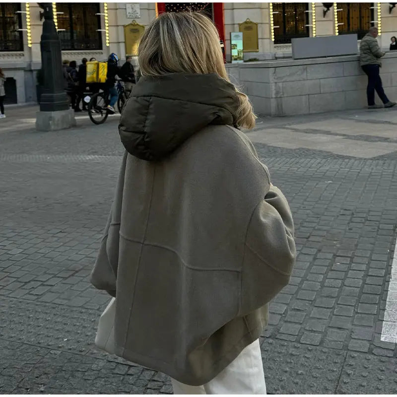 Wasserdichte Herren-Winterjacke – Polyester im Oversize-Schnitt mit lässiger Passform und mehreren Taschen 4