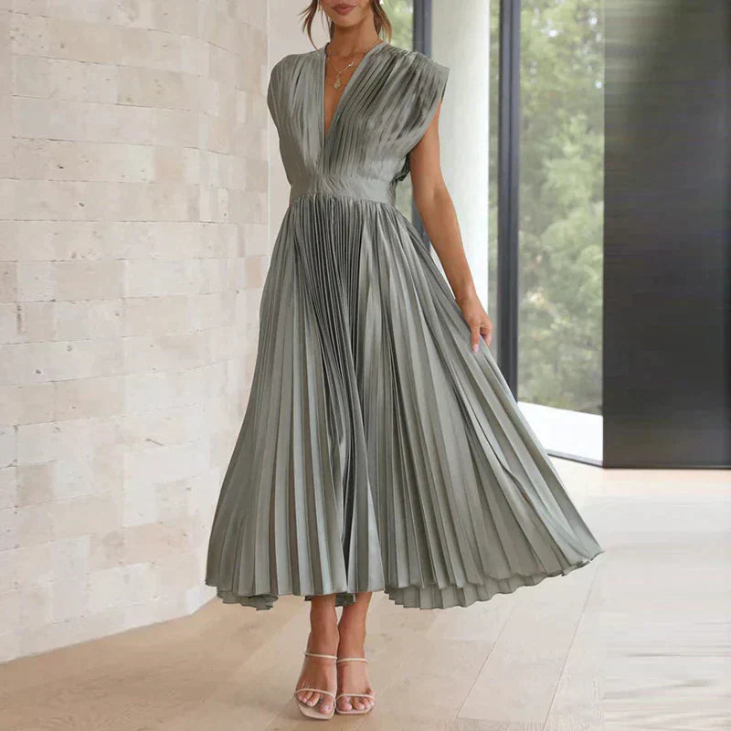 Variant image for Damen-Kleid, plissiertes Design, hochwertige Stoffe-41