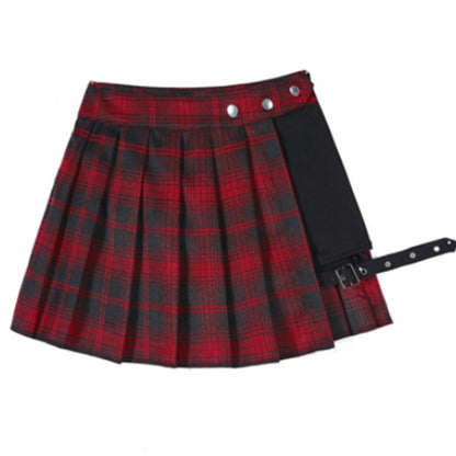 Variant image for Damen-Rock Schmale Passform Patchwork Polyester-3