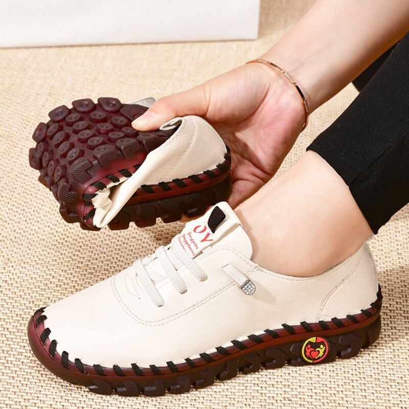 Damen-Loafers, trendiges Leder, Slip-On, Komfort-1