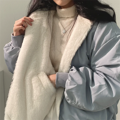 Herrenjacke, wendbar, lässiges Polyester, für den Herbst-3