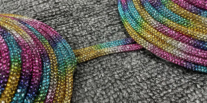 Regenbogen-Design-Schmuck für Damen aus langlebigem Polyamid – Perfekt für Sommertage und festliche Anlässe 4