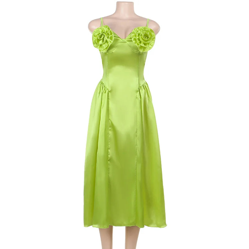 Variant image for Damen-Midikleid, Spaghettiträger, Polyester-1