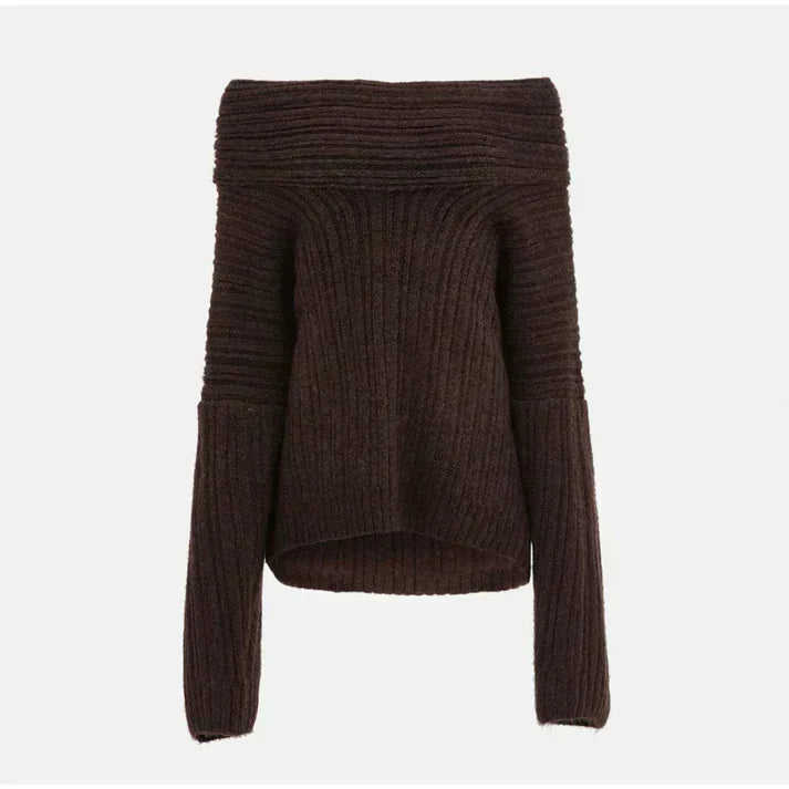 Variant image for Damen-Off-Shoulder-Strickjacke, gestrickt, gerippt-17