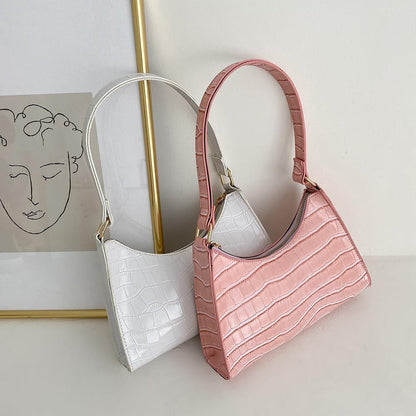 Damen-Shoppingtasche, monochrom, Synthetikmaterial, mit Kettendetails-5