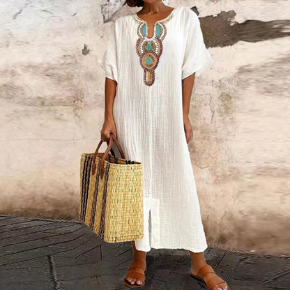 Damen-Maxikleid, Boho, Griechisch, Stil, Weicher Stoff-1