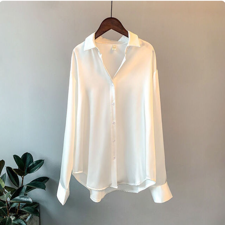 Damen-Satinkleid, eleganter Stil-3