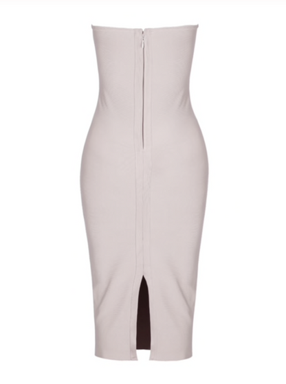 Damen Bandage-Kleid Eng Elastisch mit Fransen und Quasten 5