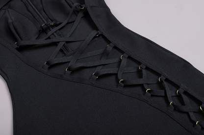 Maxikleid Damen mit Cut-Outs und langen Ärmeln aus Polyester 6