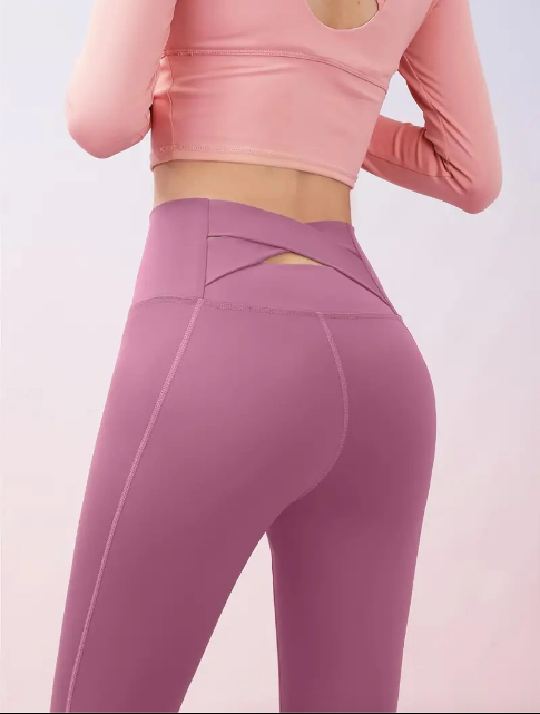 Damen-Leggings, hohe Taille, weiches Polyester, Elasthan-1