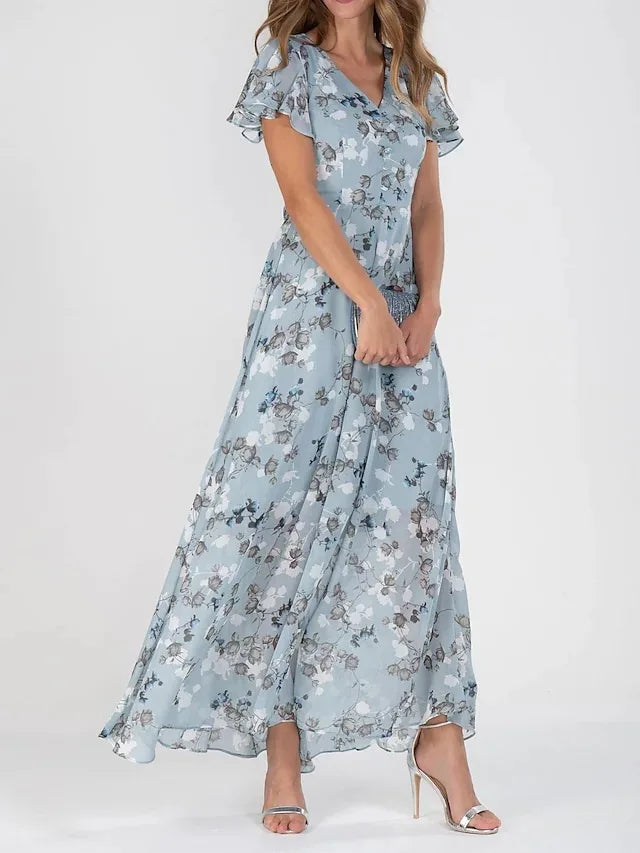 Damen-Freizeitkleid, leichtes Polyester, modernes Design 3