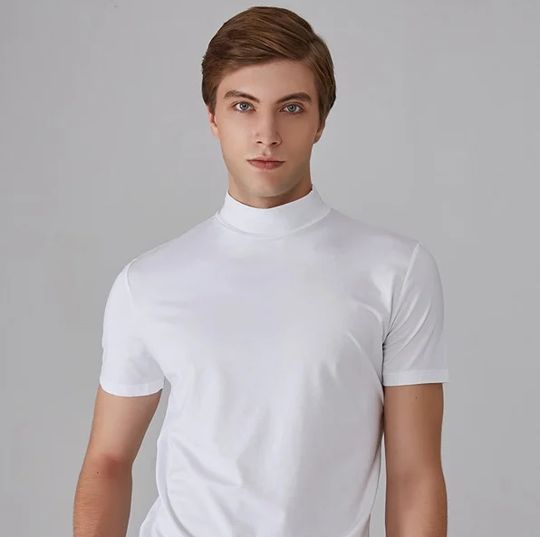 Herren-Rollkragenpullover, Hemd, maßgeschneidertes Spandex-2
