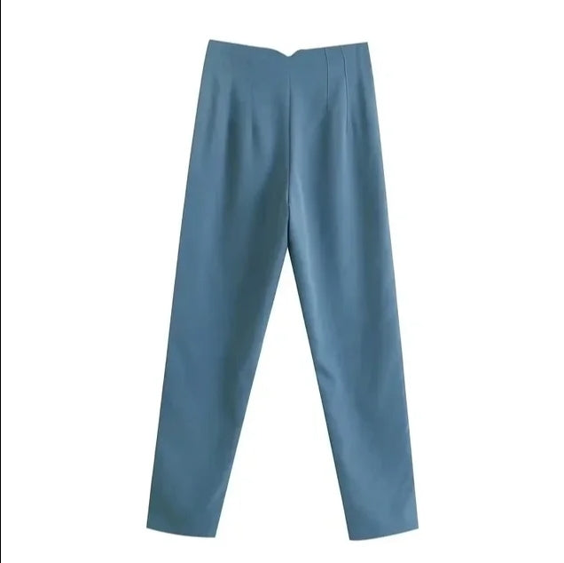 Variant image for Damen-High-Waist-Hose Lässiger Stil Stretchmaterial-71