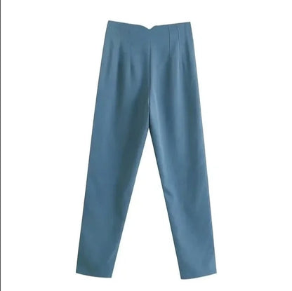Variant image for Damen-High-Waist-Hose Lässiger Stil Stretchmaterial-71