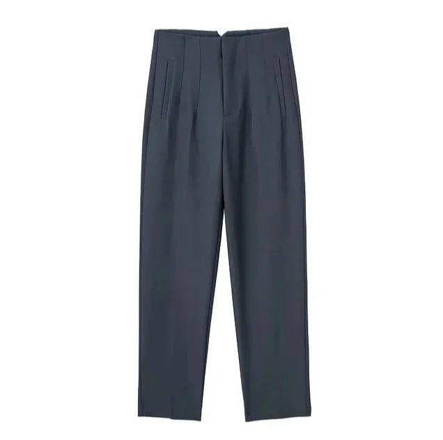 Variant image for Damen-High-Waist-Hose Lässiger Stil Stretchmaterial-51