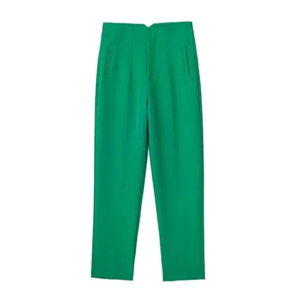 Variant image for Damen-High-Waist-Hose Lässiger Stil Stretchmaterial-41