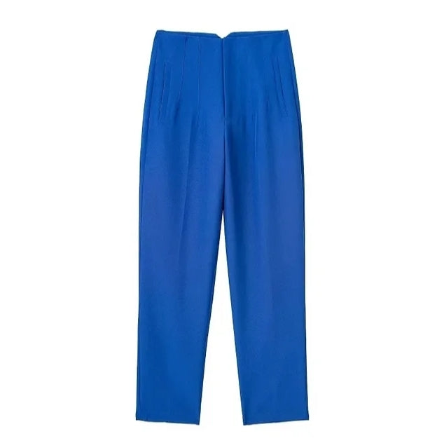 Variant image for Damen-High-Waist-Hose Lässiger Stil Stretchmaterial-21