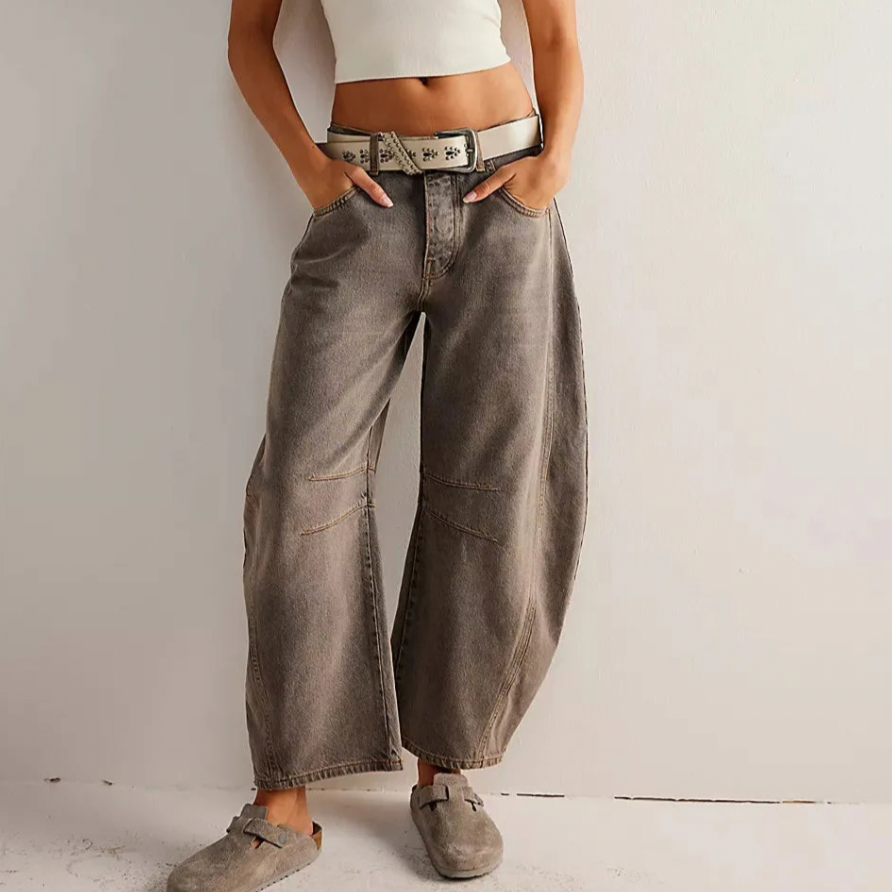 Damen Vintage Jeans Hohe Taille 98% Baumwolle 2% Elasthan-6