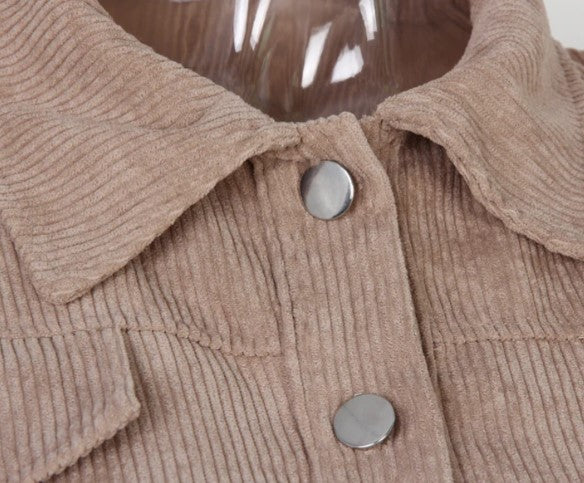 Frühlingsjacke Damen Kurz Leicht Polyester Elegantes Design-4