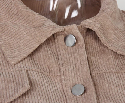 Frühlingsjacke Damen Kurz Leicht Polyester Elegantes Design-4