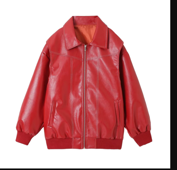 Variant image for Damen-Oversize-Lederjacke, Kunstleder-1