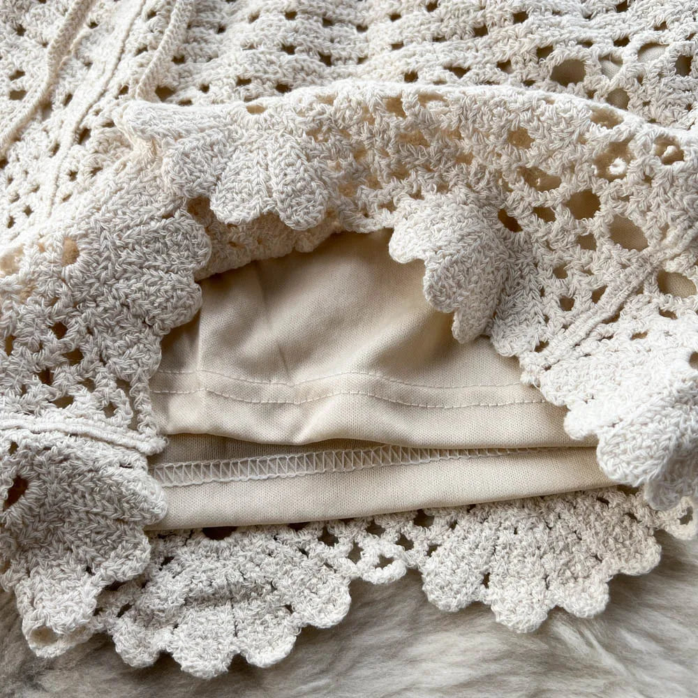 Damen-Shorts, lässig, Baumwolle, elastisch gestrickt-4