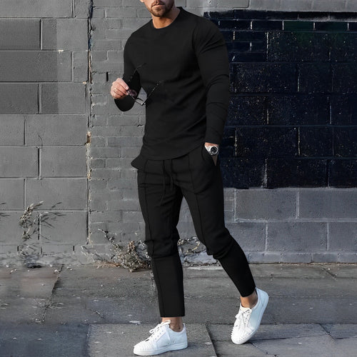 Herren-Pullover, Top und Hose, weiche Baumwolle-1