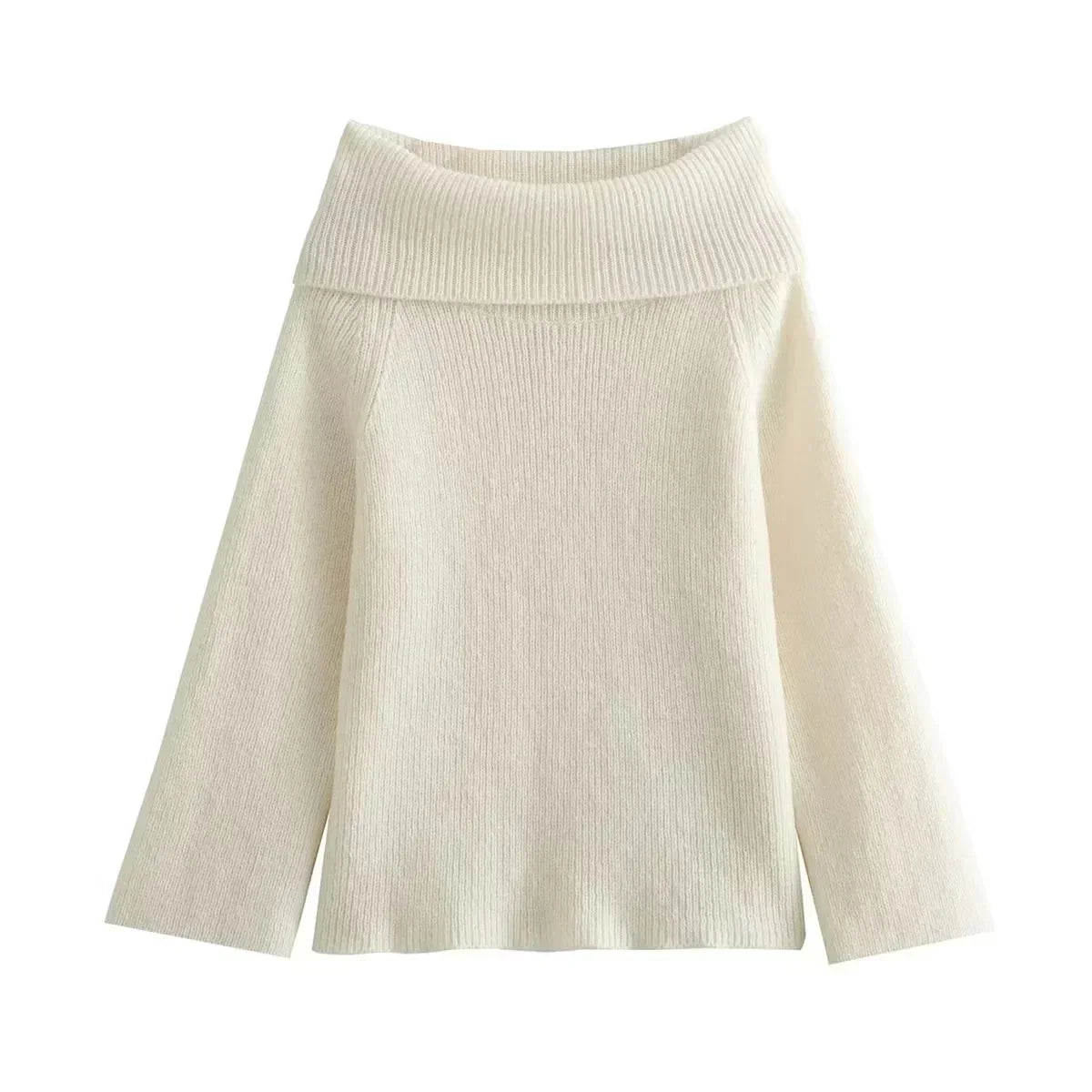 Variant image for Damen-Strickpullover, gerippte lockere Passform-10