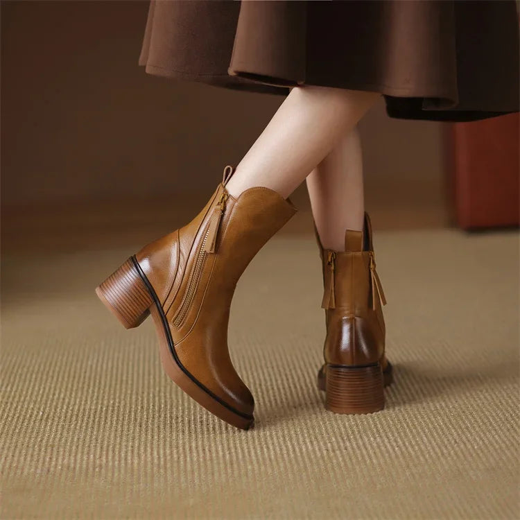 Damen-Fußkettchen, Leder, elegantes Design-4