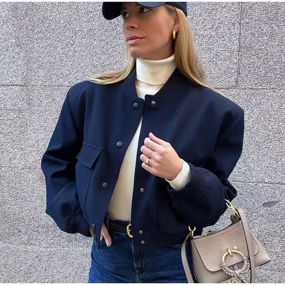 Damenjacke Moderne Bomberjacke Polyester für Damen-1