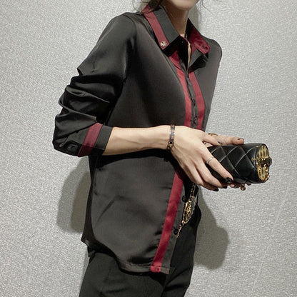 Herrenhemd, Slim Fit, Patchwork, Polyester-3