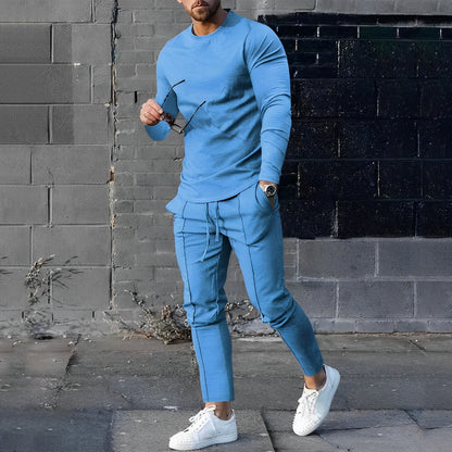 Herren-Pullover, Top und Hose, weiche Baumwolle-3