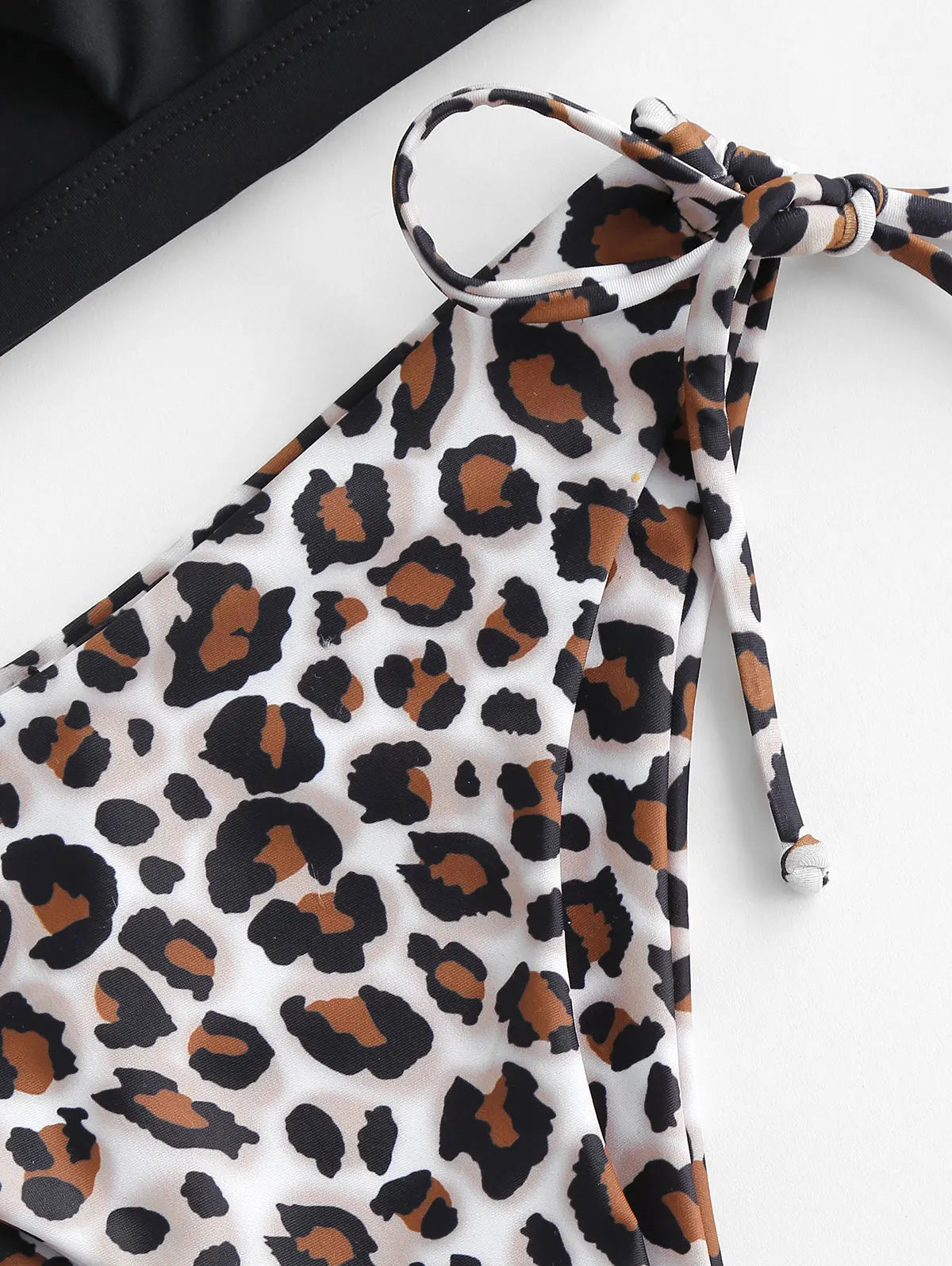 Damen-Fußkettchen mit Leopardenmuster aus Polyester-4