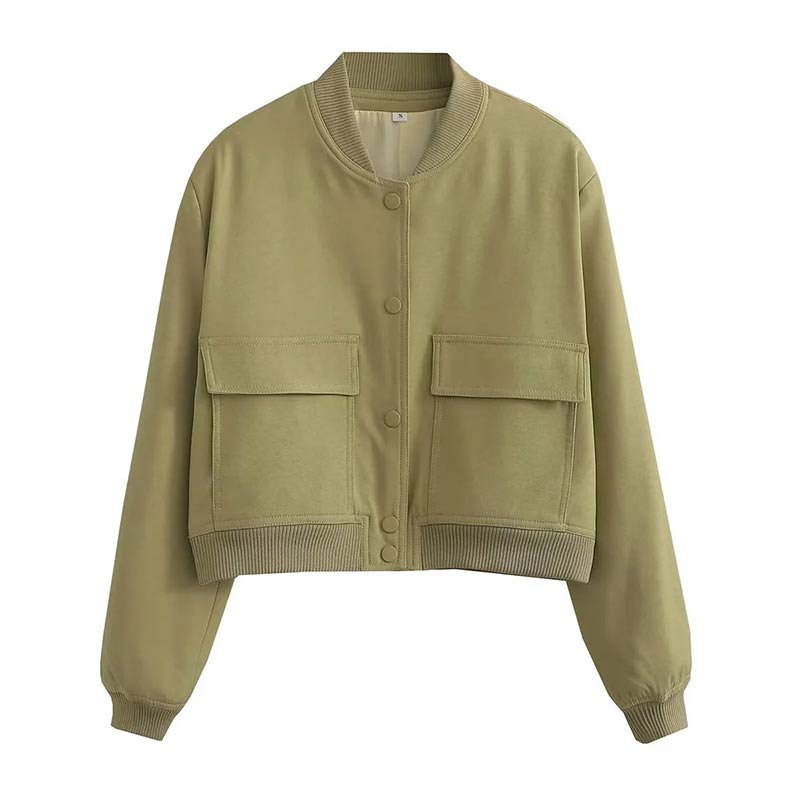 Damenjacke Moderne Bomberjacke Polyester für Damen-4