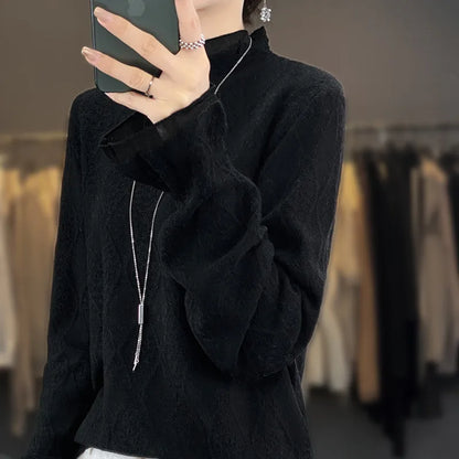 Herrenpullover mit schlichtem Design, 100% Kaschmir-5