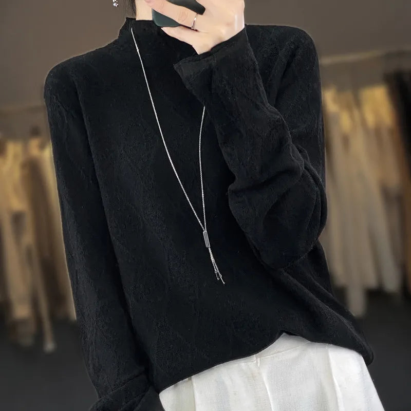 Herrenpullover im schlichten Design aus 100 % Kaschmir-6