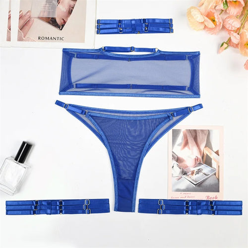 Damen-Unterwäsche-Set, verstellbare Träger, Polyester, schicke Damen-Unterwäsche-1