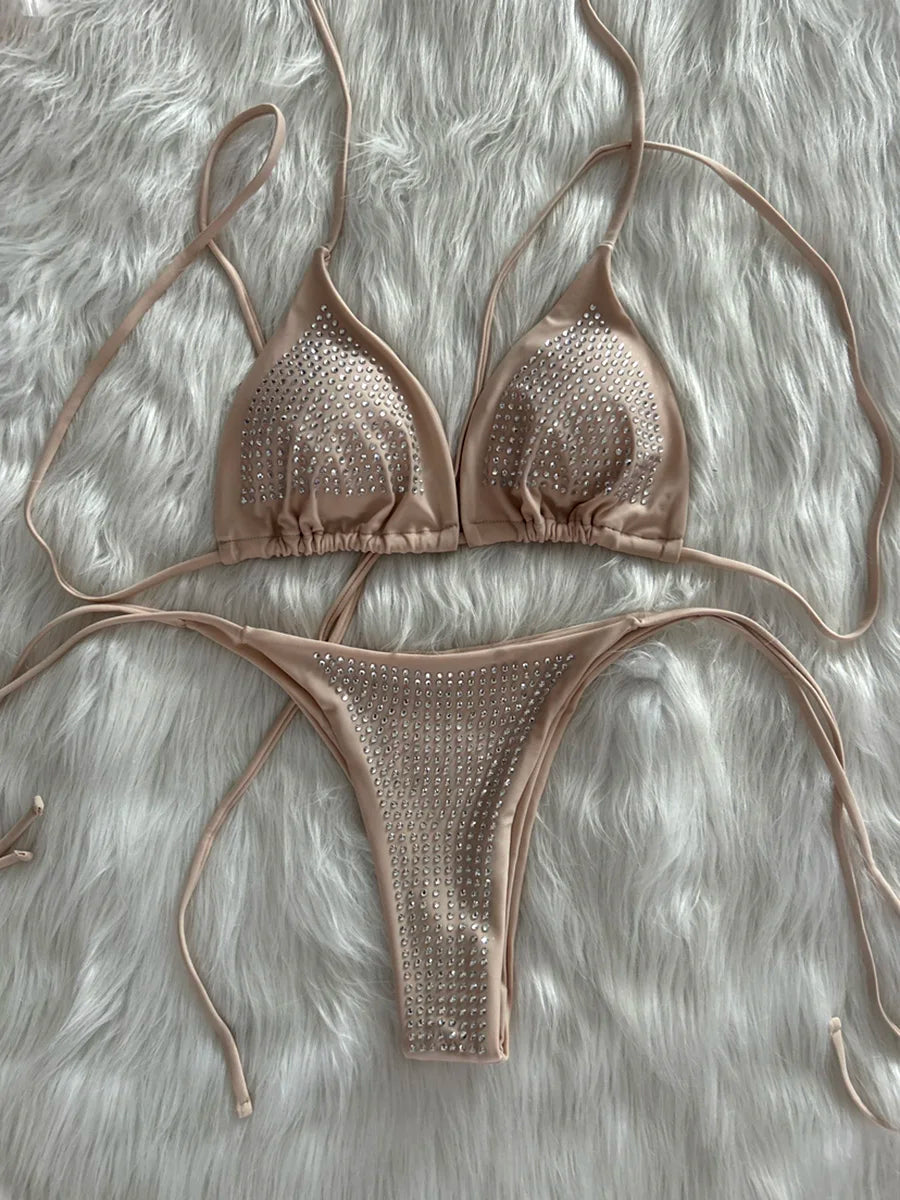Variant image for Damen Bikini Zweiteiliges Polyester Spandex-6