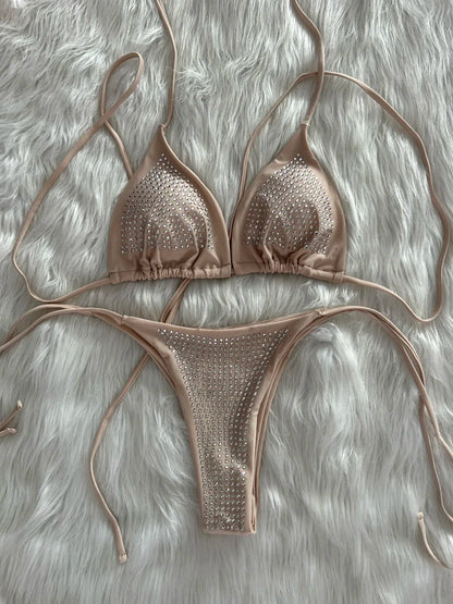 Variant image for Damen Bikini Zweiteiliges Polyester Spandex-6