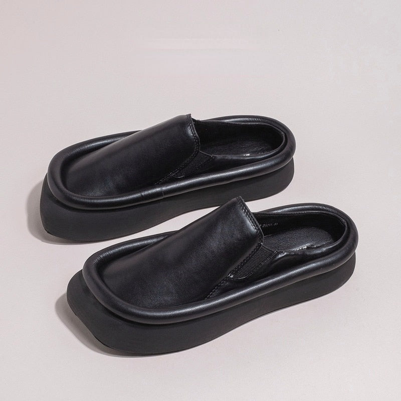 Damen-Mules, zeitloses Design, robustes Material 8