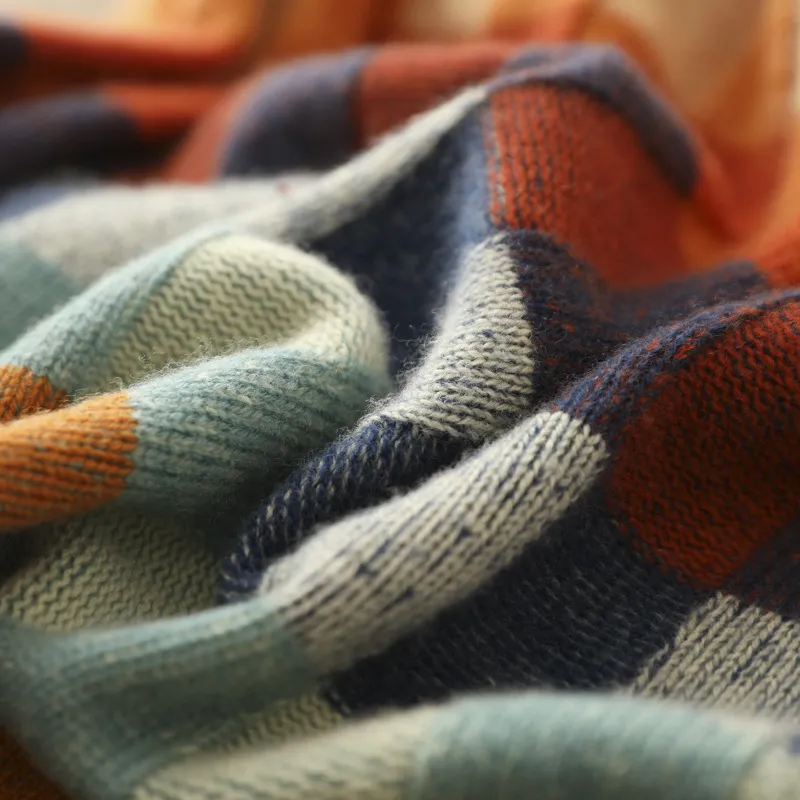 Damen-Strickpullover, Rollkragen aus reinem Kaschmir mit Mélangeen Details 3
