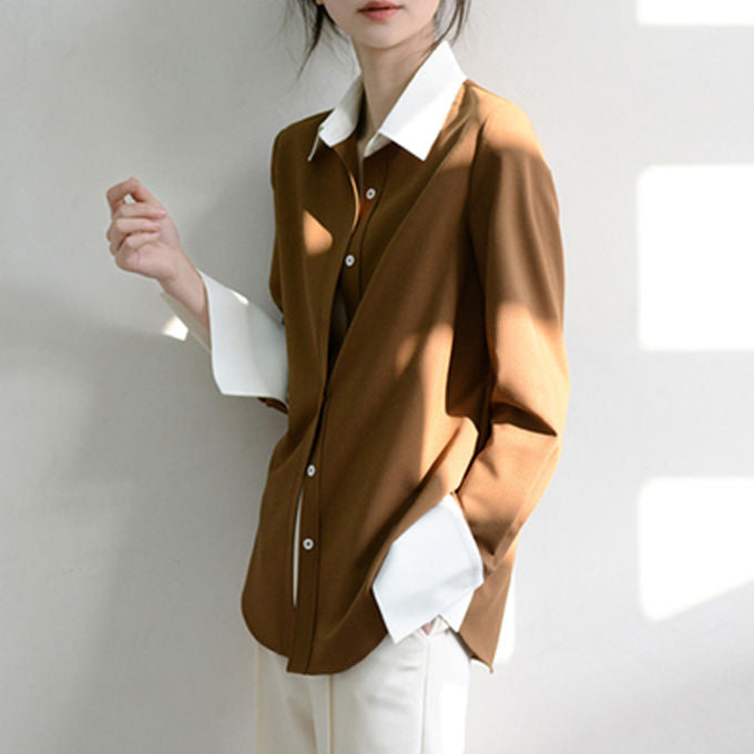 Herrenhemd, lässiger Stil, leichtes Polyester-3