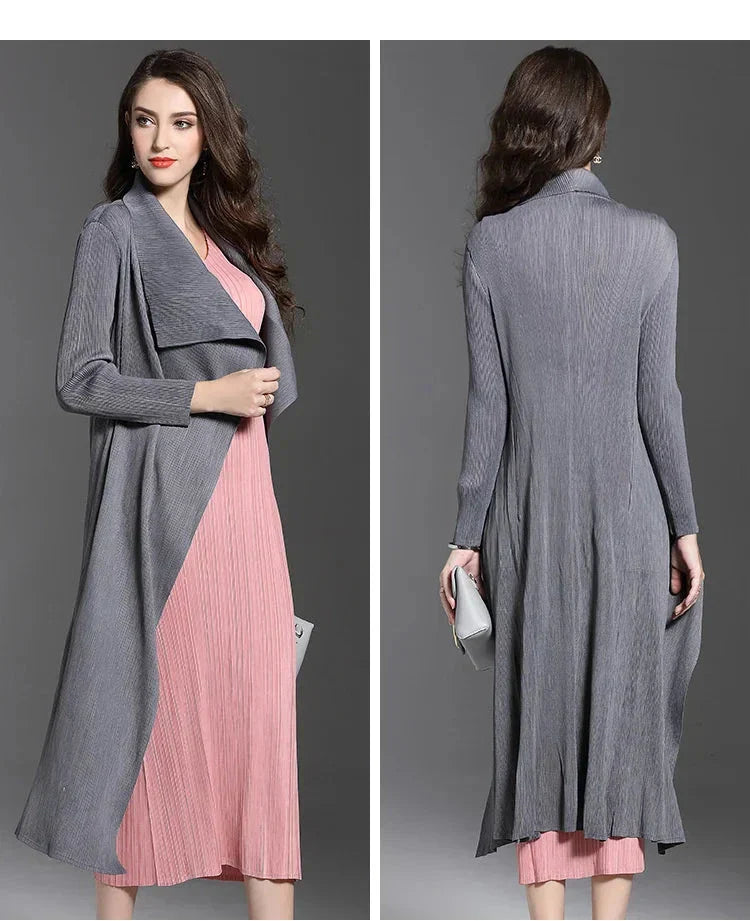 Damen-Mantel Monochrom Winter Polyester-3