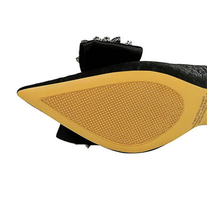 Damen-Pumps, spitzes Design, PU-Material, elegante und bequeme Schuhe-5