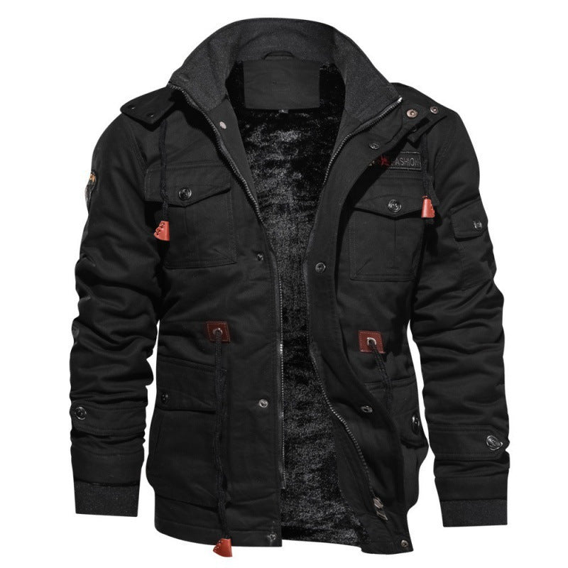 Variant image for Herren-Winterjacke, modern, isoliertes Polyester, wind- wasserabweisend-1
