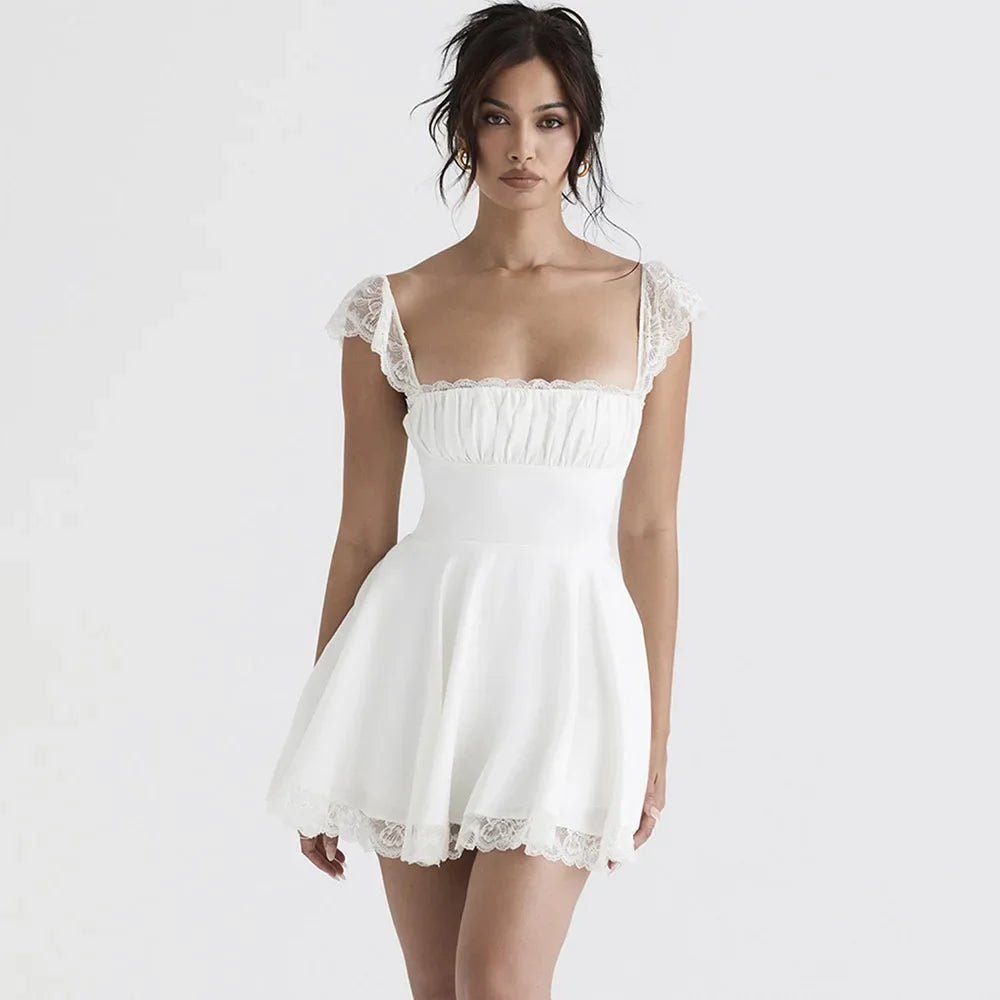 Variant image for Damen-Minikleid, glitzernder V-Ausschnitt, Polyester-5
