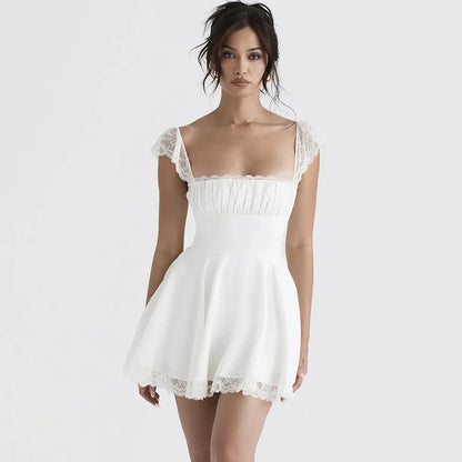 Variant image for Damen-Minikleid, glitzernder V-Ausschnitt, Polyester-5
