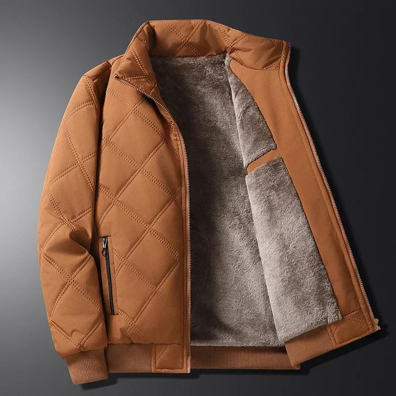Winterjacke für Herren, gesteppt, warm und wetterbeständig, normale Passform, maschinenwaschbar, mehrere Größen S-4XL 6