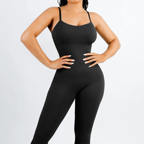 Damen-Jumpsuit Rauchig Nylon Elasthan-1