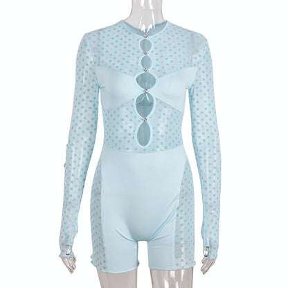 Variant image for Damen Bluse Ärmelloser Burnout-Muster Polyester-1